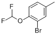 2-Bromo-1-difluoromethoxy-4-methyl-benzene Struktur