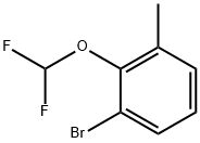 1-Bromo-2-difluoromethoxy-3-methyl-benzene Struktur