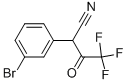 2-(3-BROMO-PHENYL)-4,4,4-TRIFLUORO-3-OXO-BUTYRONITRILE Struktur