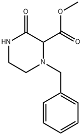 1-BENZYL-3-OXO-PIPERAZINE-2-CARBOXYLIC ACID METHYL ESTER Struktur