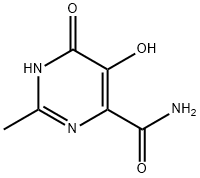 5,6-DIHYDROXY-2-METHYL-PYRIMIDINE-4-CARBOXYLIC ACID AMIDE Struktur