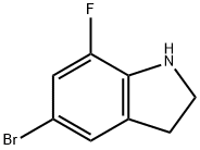 5-BROMO-7-FLUORO-2,3-DIHYDRO-1H-INDOLE Structure