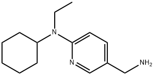 5-(Aminomethyl)-N-cyclohexyl-N-ethyl-2-pyridinamine Struktur