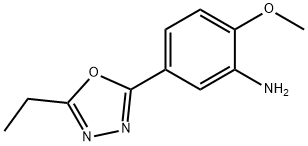 5-(5-ETHYL-1,3,4-OXADIAZOL-2-YL)-2-METHOXYANILINE Struktur