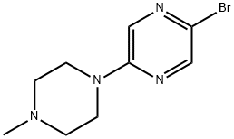 2-BROMO-5-(4-METHYLPIPERAZIN-1-YL)PYRAZINE Struktur