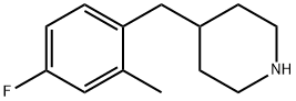 4-(4-FLUORO-2-METHYL-BENZYL)-PIPERIDINE, 955287-76-0, 結(jié)構(gòu)式