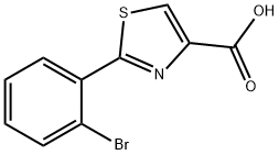 2-(2-BROMO-PHENYL)-THIAZOLE-4-CARBOXYLIC ACID Struktur