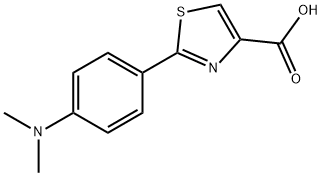 2-(4-(DiMethylaMino)phenyl)thiazole-4-carboxylic acid Struktur