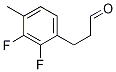 Benzenepropanal, 2,3-difluoro-4-Methyl- Struktur