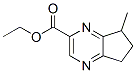 1-Propanone,1-(6,7-dihydro-7-methyl-5H-cyclopentapyrazin-2-yl)-(9CI) Struktur