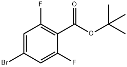 TERT-BUTYL 4-BROMO-2,6-DIFLUOROBENZOATE Struktur