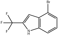 4-BROMO-2-(TRIFLUOROMETHYL)-1H-INDOLE Struktur