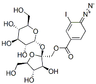 O-(4-diazo-3-iodobenzoyl)sucrose Struktur