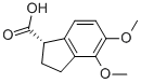 (1S)-2,3-DIHYDRO-4,5-DIMETHOXY-1H-INDENE-1-CARBOXYLIC ACID Struktur