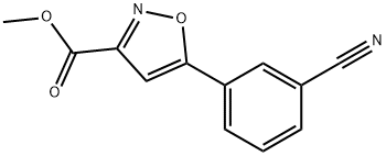 Methyl 5-(3-Cyanophenyl)isoxazole-3-carboxylate Struktur