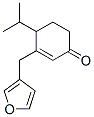 (-)-3-[(3-Furanyl)methyl]-4-(1-methylethyl)-2-cyclohexen-1-one Struktur