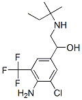 1-[4-amino-3-chloro-5-(trifluoromethyl)phenyl]-2-(2-methylbutan-2-ylamino)ethanol Struktur