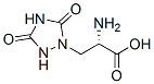 3-(3,5-dioxo-1,2,4-triazolidin-1-yl)alanine Struktur