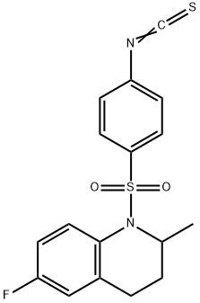 6-FLUORO-1-[(4-ISOTHIOCYANATOPHENYL)SULFONYL]-2-METHYL-1,2,3,4-TETRAHYDROQUINOLINE Struktur