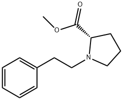 methyl (2S)-1-(2-phenylethyl)pyrrolidine-2-carboxylate Struktur