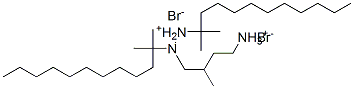 N,N'-bis(dimethylundecyl)-3-methylaza-1,5-pentanediammonium dibromide Struktur