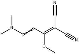 2-[3-(DIMETHYLAMINO)-1-METHOXY-2-PROPENYLIDENE]MALONONITRILE Struktur