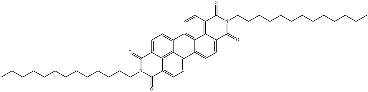 N,N'-DITRIDECYLPERYLENE-3,4,9,10-TETRACARBOXYLIC DIIMIDE Struktur