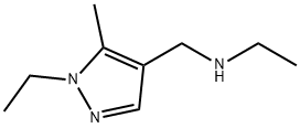 N-[(1-ethyl-5-methyl-1H-pyrazol-4-yl)methyl]ethanamine Struktur