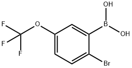 2-Bromo-5-(trifluoromethoxy)phenylboronic acid Struktur