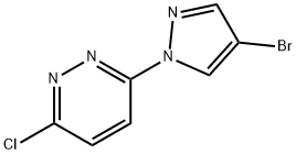 3-(4-Bromo-1H-pyrazol-1-yl)-6-chloropyridazine Struktur