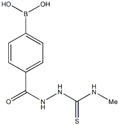 4-(2-(Methylcarbamothioyl)hydrazinecarbonyl)phenylboronic acid Struktur