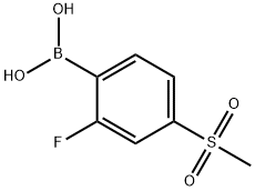 2-Fluoro-4-methylsulfonylphenylboronic acid Struktur