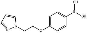 4-(2-(1H-Pyrazol-1-yl)ethoxy)phenylboronic acid Struktur