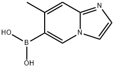 7-METHYLIMIDAZO[1,2-A]PYRIDINE-6-BORONIC ACID, 957062-57-6, 結(jié)構(gòu)式