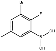 3-Borono-5-bromo-4-fluorotoluene Struktur