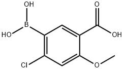 5-Borono-4-chloro-2-methoxybenzoic acid Struktur