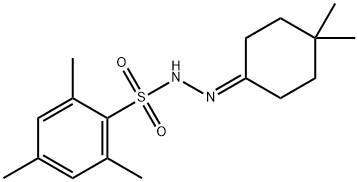 N'-(4,4-Dimethylcyclohexylidene)-2,4,6-trimethylbenzenesulfonohydrazide Struktur