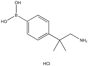 4-(1-Amino-2-methylpropan-2-yl)phenylboronic acid, HCl Struktur