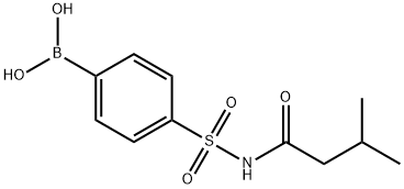 4-(N-(3-Methylbutanoyl)sulfamoyl)phenylboronic acid Struktur