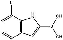 7-Bromo-1H-indol-2-ylboronic acid Struktur