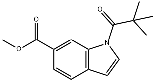 N-BOC-1H-INDOLE-6-CARBOXYLIC ACID METHYL ESTER Struktur