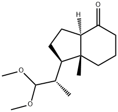 (1R,3aR,7aR)-1-[(1S)-2,2-DiMethoxy-1-Methylethyl]octahydro-7a-Methyl-4H-inden-4-one Struktur