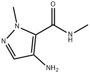 1H-Pyrazole-5-carboxamide,  4-amino-N,1-dimethyl- Struktur