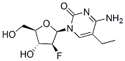 4-amino-5-ethyl-1-[(2R,3S,4R,5R)-3-fluoro-4-hydroxy-5-(hydroxymethyl)oxolan-2-yl]pyrimidin-2-one Struktur