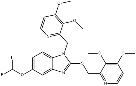 N-[(3,4-DiMethoxy-2-pyridinyl)Methyl] Pantoprazole Sulfide Struktur