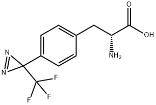 3-(4-(3-(trifluoromethyl)-3H-diazirin-3-yl)phenyl)alanine Struktur