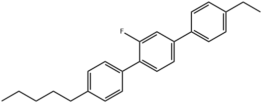 1,1':4',1''-TERPHENYL, 4''-ETHYL-2'-FLUORO-4-PENTYL- Struktur