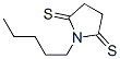 2,5-Pyrrolidinedithione,  1-pentyl- Struktur