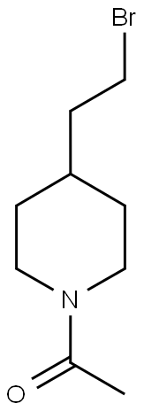 ETHANONE,1-[4-(2-BROMOETHYL)-1-PIPERIDINYL]- Struktur