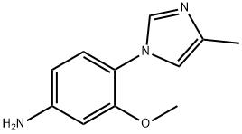 3-methoxy-4-(4-methylimidazole)benzenamine Struktur